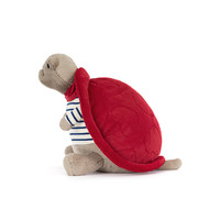 Peluche Tortue Timmy JC avec tenue romantique – Adorable jouet en peluche tortue, idéal pour un cadeau d'anniversaire