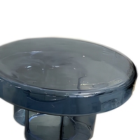 Table basse ronde de luxe moderne Youtai, design pétale en verre, mobilier décoratif pour salon, vente chaude