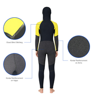 Combinaison de plongée intégrale en néoprène imperméable pour femme, 2 mm 3 mm, fermeture éclair avant, manches longues, protection solaire, maillot de bain