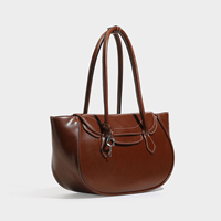 Sacs à main vintage en cuir PU huilé, couleurs unies personnalisées, sacs à bandoulière pour femmes, sacs tendance pour le quotidien, sacs sous le bras pour dames