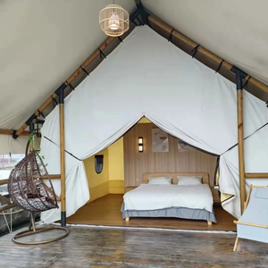 Vente en gros de tentes de camping en toile pour le glamping, automne, été, safari - Product Image 6
