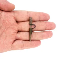 500 pièces en vrac Clips plombés robustes pour la pêche à la carpe, connecteurs à mousqueton pivotants, matériel terminal de pêche à la carpe AH031