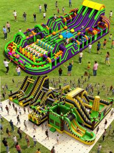 Şişme Oyun Parkı Yapı Taşları Kaydıraklı Şişme Kale Zıplama Evi Şişme Kaydırak Üfleyici Dahil Çocuklar ve Yetişkinler İçin Satılık - Product Image 3