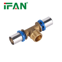Raccords de presse en laiton de vente chaude IFAN raccord de plomberie de tuyau PEX pour le chauffage par le sol