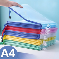 Carpeta de Documentos Transparente con Cierre, Impermeable, de Malla, Plástico Reforzado, para Estudiantes, Organizador con Cierre