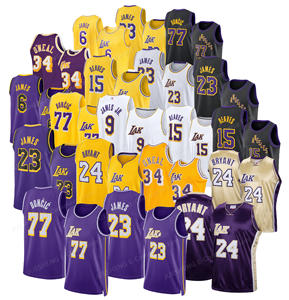 <span class=keywords><strong>Los</strong></span> <span class=keywords><strong>Angeles</strong></span> เสื้อ2025/26ใส่ได้ทั้งชายและหญิง77 # doncic 23 # James 15 # reaves 9 # James JR 24 # Bryant 34 # oeal stitched Basketball jerseys - Product Image 1