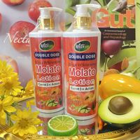 Beurre Corporel 500ml Vitamine C Molato Carotte Tricolore Hydratant Éclaircissant Raffermissant Non Gras Lotion Corporelle aux Fruits et Légumes