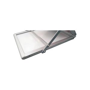 TWINCO Supports de brochures H1450xW270xP360 mm argent aluminium, pliant 6 compartiments, A4 - Product Image 2