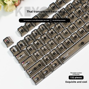 Thái Keycap trắng và đen trong suốt Keycaps Cherry hồ sơ đầy đủ thiết lập PC vật liệu UV quá trình cho tất cả các loại MX Bàn phím chơi game - Product Image 3