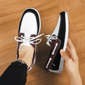 Chaussures <span class=keywords><strong>bateau</strong></span> mocassins décontractées pour hommes, logo personnalisé tendance 2025, pour le bureau, les affaires, chaussures à lacets - Product Image 6