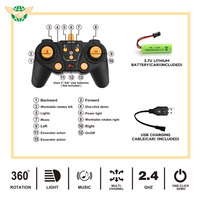 Jouet d'excavatrice RC en alliage à 12 canaux 1:12 Cadeaux pour garçons 360° Rotation électrique Jouets d'excavatrice RC pour enfants avec lumière