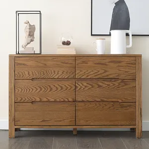 Schlafzimmer möbel Modernes Design 6 Schubladen Lagerung Nachttisch Holz Kommode