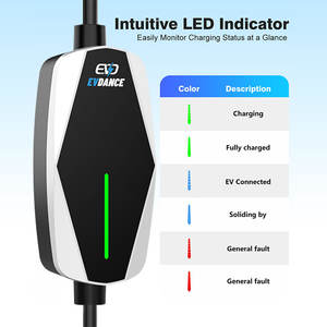 Estación de carga EVDANCE portátil de 3,5 kW, pila de carga de CA inteligente 16A, fácil instalación, nuevo móvil de emergencia usado - Product Image 4