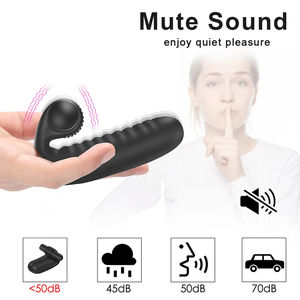 Masturbador femenino dedo pene manga vibrador Correa en consolador orgasmo punto G masaje clítoris estimular juguetes sexuales para mujeres - Product Image 6