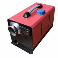 5KW Yatay Hepsi Bir Arada Dizel Isıtıcı 12V 24V 220V Üçü Bir Arada Güç Kaynağı Dahili Yakıt Deposu Kamyon Van Tekne için