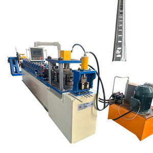 Machine de profilage de rails DIN en acier doux haute performance populaire pour usage de toiture avec contrôle PLC et engrenages et roulements - Product Image 1
