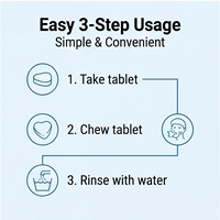 Comprimés de dentifrice personnalisés à base de bicarbonate de soude pour nettoyer, rafraîchir l'haleine et l'hygiène bucco-dentaire, enrichis en granules de probiotiques pour bain de bouche