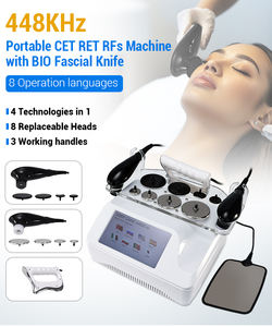 デスクトップ3 in 1フェイスネックリフト448khz Tecartherapiesマシン8オプション言語付き - Product Image 1
