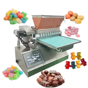 Desk Top Gummy Candy Making Machine For Small Mini Soft Jelly Bear Mold Semi Automatic 30 Kg Per Hour