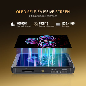 FEELWORLD PS6 Moniteur de caméra <span class=keywords><strong>OLED</strong></span> 5.5 pouces avec forme d'onde intégrée HDMI pour économiser de l'argent sur le moniteur de la caméra Factory Direct - Product Image 2