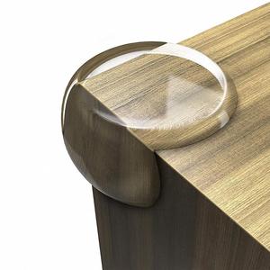 Anti-Collision <b>Corner</b> <b>Protector</b> Table Sticker Pvc Transparent Water Drop Design to Keep Child Safe for Tables & Cabinets - Product Image 4