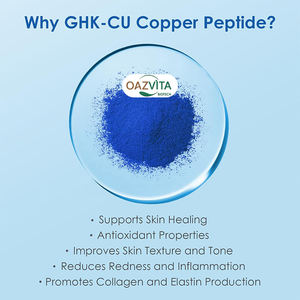 Poudre de peptide de cuivre bleu de qualité alimentaire GHK-CU 99% CAS 49557-75-7 - Product Image 2