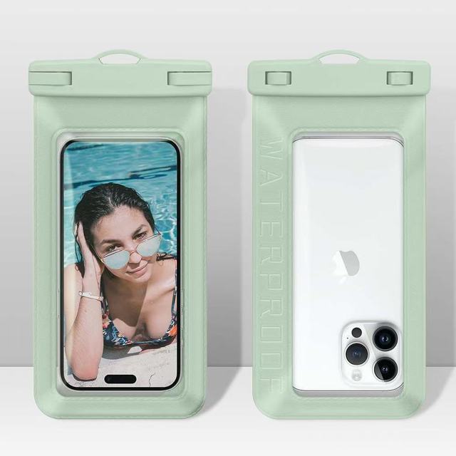 Waterproof Floating Phone Pouch for Under 7.5'' Mobile Phone IPX8 Cellphone Dry Bag Case Textured PVC Phone Protector