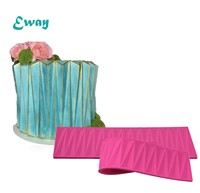 Phong Cách Mới Molde Decorativo De Borde Bánh Trang Trí Nguồn Cung Cấp Vườn Viền Khuôn Diy Sô Cô La Silicone Baking Khuôn