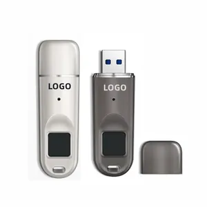 加密指纹USB 3.0闪存驱动器金属密码密钥安全笔驱动器16gb 4gb 8gb 32gb 64gb USB 2.0 3.0批发
