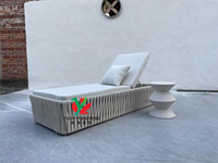 Chaise de plage en aluminium pour piscine de villégiature chaise de plage pliante