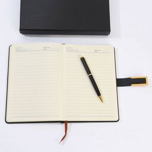 Premium Business Journal Gift <b>Set</b> Custom Brand PU Leather <b>Notebook</b> Metal Clasp Digital Printing-Perfect Corporate Gift Giveaway - Product Image 4