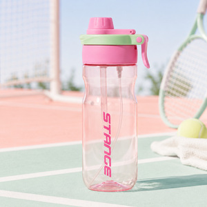 Gourde d'été 2026 en plastique avec pulvérisateur, grande capacité, design élégant, pour étudiants et enfants - Product Image 5