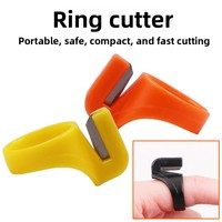 Couteau à anneau de haute qualité, couteau à doigt, lame de couture, coupe-fil pour la préparation de Zongzi et de crabes, petit, portable et sûr