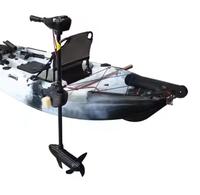 Moteur de pêche à la traîne Vicking 55 LBS sans barre de montage arrière/latérale, pédale d'hélice, siège en plastique rotomoulé pour le surf