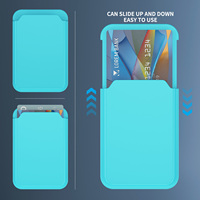 Soporte Magnético Resistente para Tarjetas para iPhone 18 Pro Max 17 16 15, Cartera Deslizante para Teléfono, Funda con Bolsillo Antideslizante, 2 Ranuras para Tarjetas, Foto, OEM, ODM