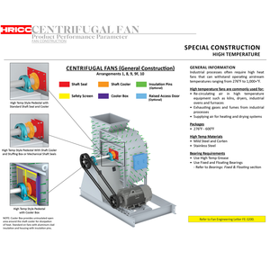 Hoge Temperatuur Bestendige En High-Power 4-72 Voorwaarts Gebogen Industriële Centrifugaalventilator - Product Image 3