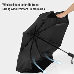 Parapluies xách tay tự động tùy chỉnh Windproof ô với logo tự động người lớn du lịch ô dù cho mưa - Product Image 4