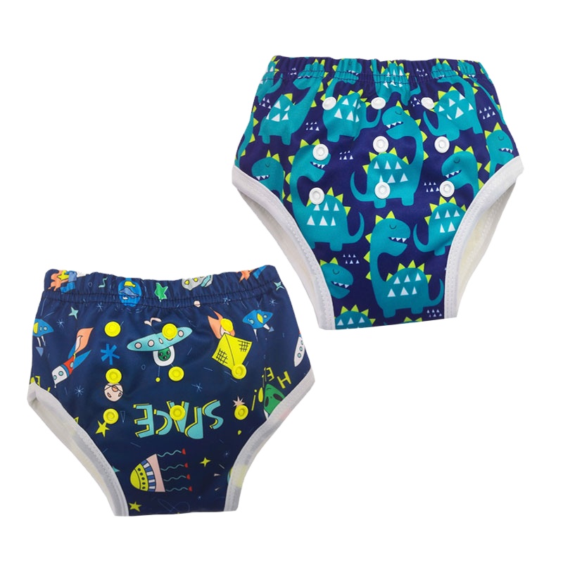 Happyflute милые многоразовые хлопковые тренировочные штаны с принтом для горшка детские моющиеся тренировочные штаны AIO