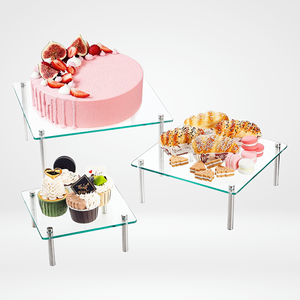 Plateau rectangulaire <span class=keywords><strong>en</strong></span> <span class=keywords><strong>verre</strong></span> <span class=keywords><strong>trempé</strong></span> empilable, plateau de service incassable pour entrée d'escalier de salle de bain extérieure ou usage industriel - Product Image 6