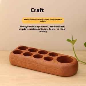 Soporte de exhibición de escritorio de madera maciza Dotteri para aceites esenciales, soporte de botella de cosméticos con acabado de sándalo de ébano para aceite de <span class=keywords><strong>coco</strong></span> - Product Image 5