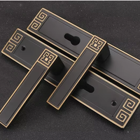 Serrure de porte silencieuse au design moderne et simple en alliage d'aluminium pour hôtels et chambres – Vente en gros QIHAO L91 Durable