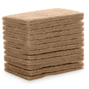 Heavy Duty Large Scrubbing Pads sisal Cleaning Scrubbers Non Scratch Scour Pads for Dish Floor Bathtub Glass Pans