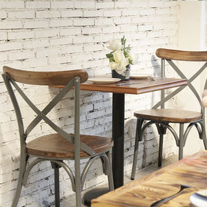 <span class=keywords><strong>Sedia</strong></span> da ristorante industriale in stile retrò finitura <span class=keywords><strong>artigianale</strong></span> <span class=keywords><strong>sedia</strong></span> da ristorante in legno ingrandita nera - Product Image 6