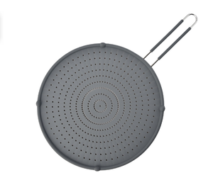 Cooking Heat Resisting Handle <b>Frying</b> <b>Pan</b> Lid Water Filter Net Silicone Splatter Screen Anti Oil Splatter Oil Splash Guard - Product Image 1
