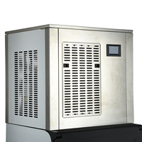 Machine à glace en flocons granulaires électrique 200 kg/24 h, usage commercial, acier inoxydable, haute efficacité A+++ pour restaurants, bars