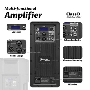 Accuracy Pro Audio CBN15TD3 15인치 홈 파티 PA 사운드 스피커 시스템 파워드 전문가용 플라스틱 액티브 스피커 - Product Image 6