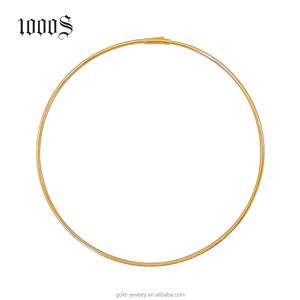 Collar de oro amarillo de 18 quilates, joyería de oro AU750, puede agregar un colgante, diseño simple - Product Image 1