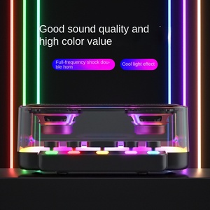 Nhà Máy Bán Buôn Ngoài Trời Thẻ Loa RGB Đèn Cho Bluetooth Âm Thanh Loa Siêu Trầm Nặng Cross-Biên Giới Vụ Nổ Không Dây Trong Suốt - Product Image 3