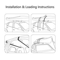 Kit de barres de toit de voiture EVA en mousse EVA pour l'extérieur souple et portable avec sangles d'arrimage