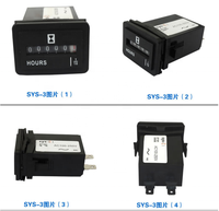 Compteur d'heures numérique SYS-1 à 6 chiffres, DC 10-80V AC 100-250V, minuterie industrielle à quartz, compteur d'heures mécanique